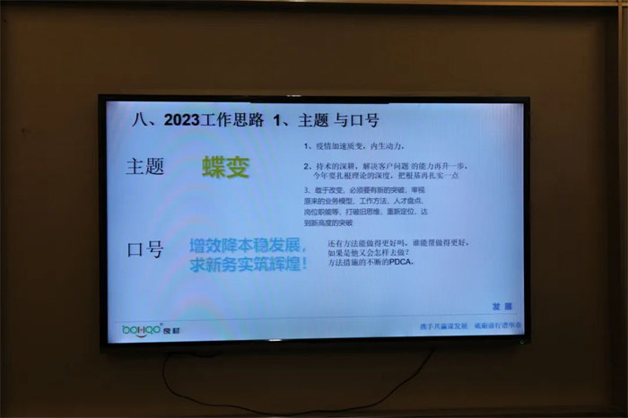 廣東博皓召開(kāi)2022年度年終總結(jié)暨2023年工作計(jì)劃會(huì)議：2023年主題與口號(hào)