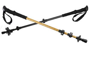 C3K碳纖維登山杖 超輕186g 兩節伸縮 戶外徒步手杖 便攜減震爬山杖防滑